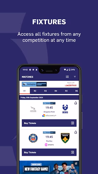 Premiership Rugby Screenshot 2 - AppWisp.com Premiership Rugby Screenshot 2 - AppWisp.com