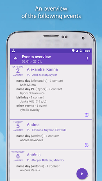 Name days Screenshot 3 - AppWisp.com Name days Screenshot 3 - AppWisp.com