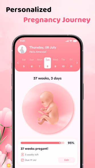 BabyJoy: Pregnancy Tracker Screenshot 1 - AppWisp.com BabyJoy: Pregnancy Tracker Screenshot 1 - AppWisp.com