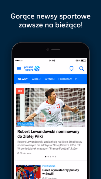 Polsat Sport Screenshot 3 - AppWisp.com Polsat Sport Screenshot 3 - AppWisp.com