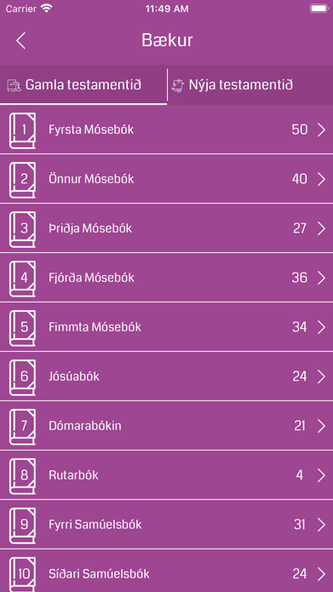Icelandic Bible Screenshot 4 - AppWisp.com Icelandic Bible Screenshot 4 - AppWisp.com