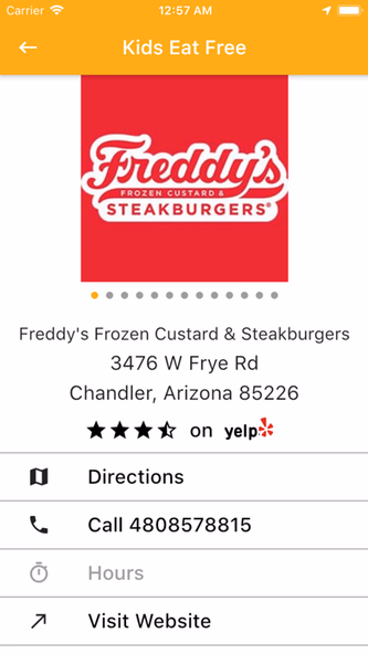 Kids Eat Free App Screenshot 3 - AppWisp.com Kids Eat Free App Screenshot 3 - AppWisp.com