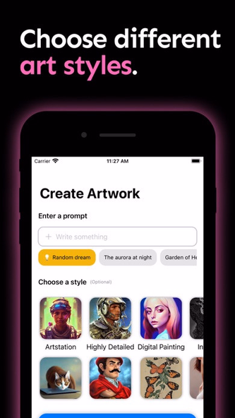 Ai art generator - Nesai Screenshot 4 - AppWisp.com Ai art generator - Nesai Screenshot 4 - AppWisp.com
