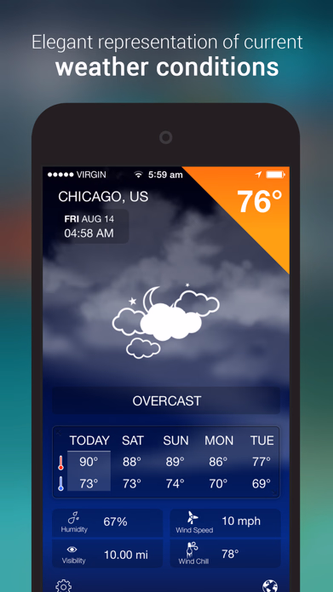 iWeather Forecast Screenshot 1 - AppWisp.com iWeather Forecast Screenshot 1 - AppWisp.com