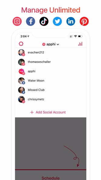 Apphi: Social Media Scheduler Screenshot 4 - AppWisp.com Apphi: Social Media Scheduler Screenshot 4 - AppWisp.com