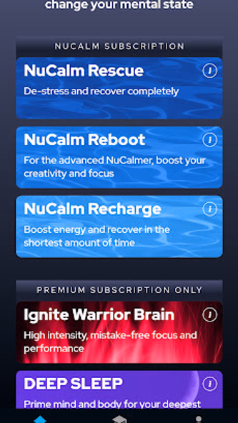 NuCalm:Sleep, Recover, Perform Screenshot 1 - AppWisp.com NuCalm:Sleep, Recover, Perform Screenshot 1 - AppWisp.com