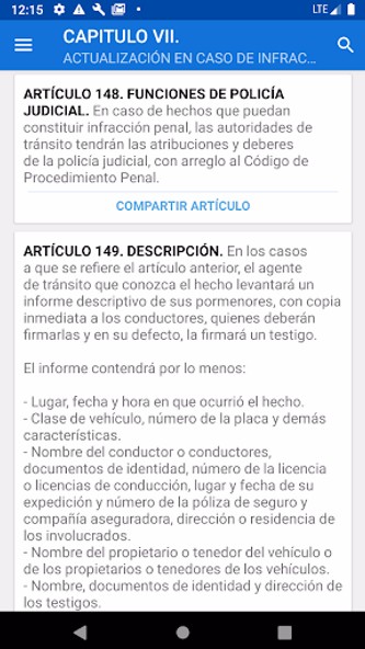 Código de Tránsito de Colombia Screenshot 3 - AppWisp.com Código de Tránsito de Colombia Screenshot 3 - AppWisp.com