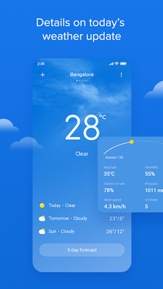 Weather - By Xiaomi Screenshot 1 - AppWisp.com Weather - By Xiaomi Screenshot 1 - AppWisp.com