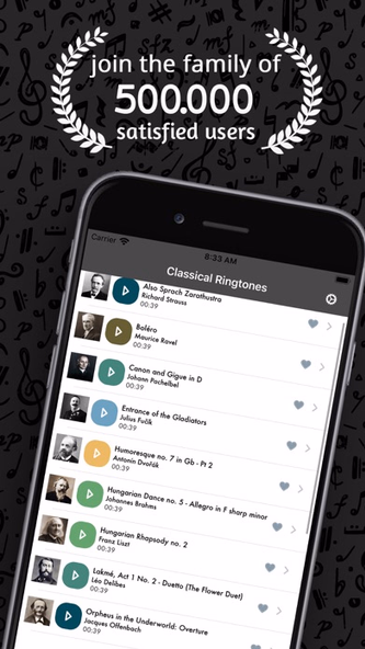 Classical Music Song Ringtones Screenshot 1 - AppWisp.com Classical Music Song Ringtones Screenshot 1 - AppWisp.com