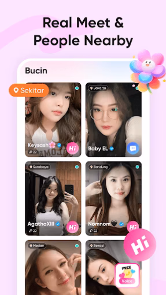 Cinta: 1v1 Video Chat & Call Screenshot 2 - AppWisp.com Cinta: 1v1 Video Chat & Call Screenshot 2 - AppWisp.com