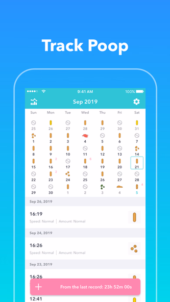 PCal - Poop Tracker,Calendar Screenshot 1 - AppWisp.com PCal - Poop Tracker,Calendar Screenshot 1 - AppWisp.com
