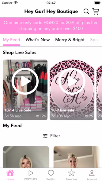 Hey Gurl Hey Boutique Screenshot 2 - AppWisp.com Hey Gurl Hey Boutique Screenshot 2 - AppWisp.com