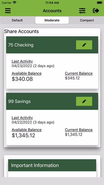 Front Royal FCU Mobile App Screenshot 2 - AppWisp.com Front Royal FCU Mobile App Screenshot 2 - AppWisp.com