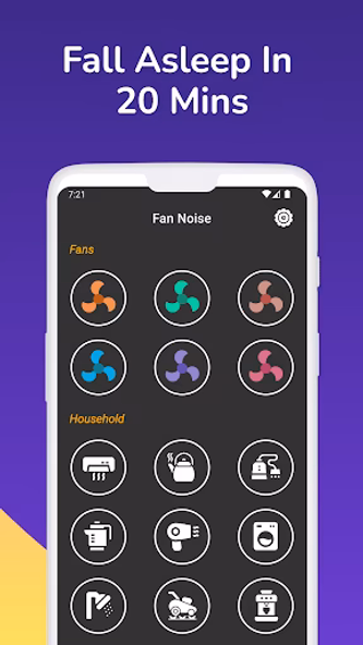 Fan Noise - Sleep Fan Sounds Screenshot 1 - AppWisp.com