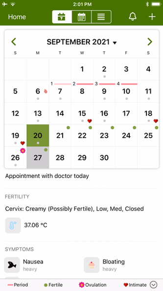Period Tracker by GP Apps Screenshot 3 - AppWisp.com Period Tracker by GP Apps Screenshot 3 - AppWisp.com