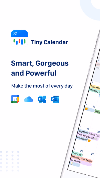 Tiny Calendar: Planner & Tasks Screenshot 1 - AppWisp.com Tiny Calendar: Planner & Tasks Screenshot 1 - AppWisp.com