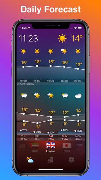 WEATHERCAST 24 local forecast Screenshot 2 - AppWisp.com WEATHERCAST 24 local forecast Screenshot 2 - AppWisp.com