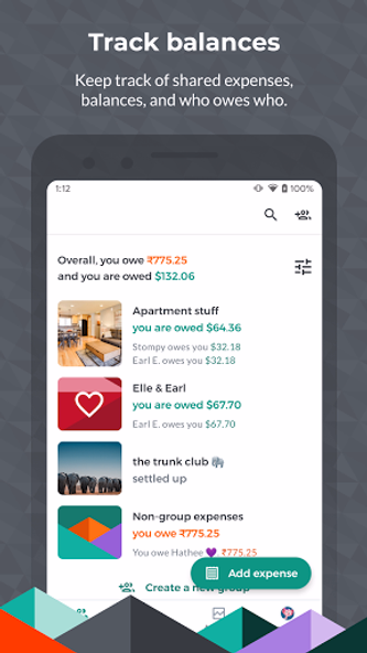 Splitwise Screenshot 1 - AppWisp.com Splitwise Screenshot 1 - AppWisp.com
