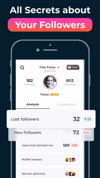 Followers Insights tracker Screenshot 1 - AppWisp.com Followers Insights tracker Screenshot 1 - AppWisp.com