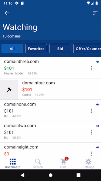 GoDaddy Investor Screenshot 3 - AppWisp.com GoDaddy Investor Screenshot 3 - AppWisp.com