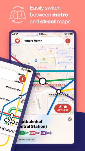 Hamburg Metro - Map & Route Screenshot 2 - AppWisp.com Hamburg Metro - Map & Route Screenshot 2 - AppWisp.com