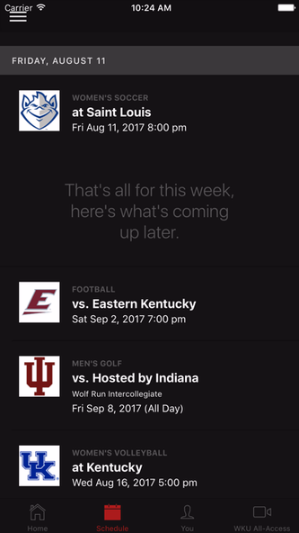 WKU Hilltoppers Screenshot 2 - AppWisp.com WKU Hilltoppers Screenshot 2 - AppWisp.com