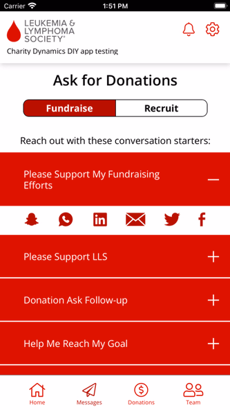 LLS FUNRaise Screenshot 3 - AppWisp.com LLS FUNRaise Screenshot 3 - AppWisp.com