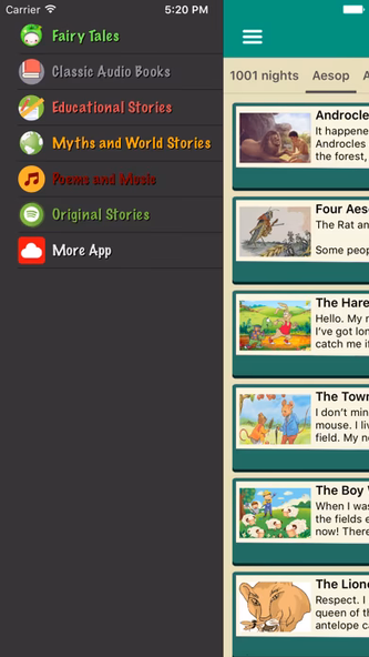 Audio bedtime Stories Saga Screenshot 3 - AppWisp.com Audio bedtime Stories Saga Screenshot 3 - AppWisp.com