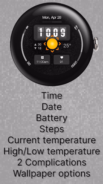 Digital Watchface M19 Screenshot 2 - AppWisp.com Digital Watchface M19 Screenshot 2 - AppWisp.com