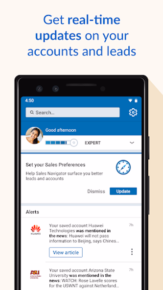 LinkedIn Sales Navigator Screenshot 1 - AppWisp.com LinkedIn Sales Navigator Screenshot 1 - AppWisp.com