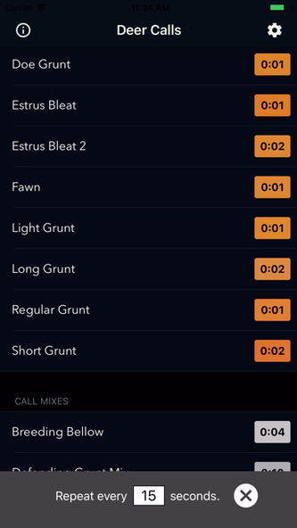 Deer Calls & Hunting Sounds Screenshot 2 - AppWisp.com Deer Calls & Hunting Sounds Screenshot 2 - AppWisp.com