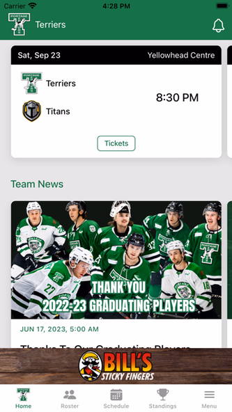 Portage Terriers Official App Screenshot 2 - AppWisp.com Portage Terriers Official App Screenshot 2 - AppWisp.com
