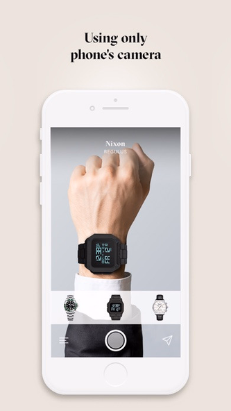 Wanna Watch: try watches in AR Screenshot 2 - AppWisp.com Wanna Watch: try watches in AR Screenshot 2 - AppWisp.com