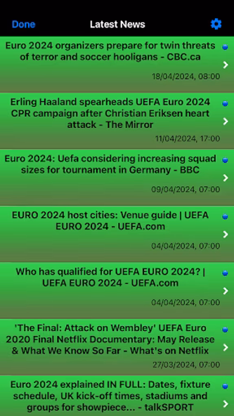 Euro Football 2024 Screenshot 3 - AppWisp.com Euro Football 2024 Screenshot 3 - AppWisp.com