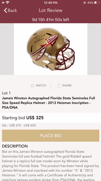 GameDay Auctions Screenshot 3 - AppWisp.com GameDay Auctions Screenshot 3 - AppWisp.com