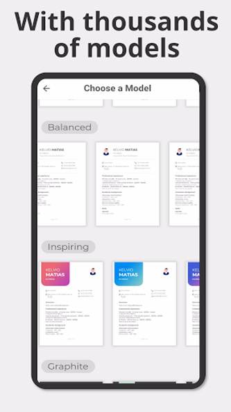 My Resume: Quick and Easy Screenshot 3 - AppWisp.com My Resume: Quick and Easy Screenshot 3 - AppWisp.com