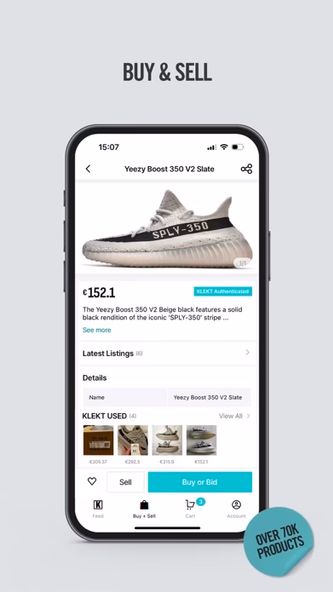 KLEKT – Sneakers & Streetwear Screenshot 2 - AppWisp.com KLEKT – Sneakers & Streetwear Screenshot 2 - AppWisp.com