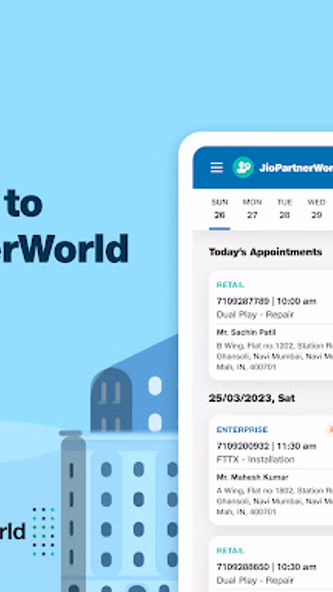 Jio Partner World Screenshot 1 - AppWisp.com Jio Partner World Screenshot 1 - AppWisp.com