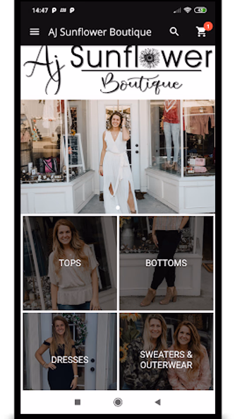 AJ Sunflower Boutique Screenshot 1 - AppWisp.com AJ Sunflower Boutique Screenshot 1 - AppWisp.com