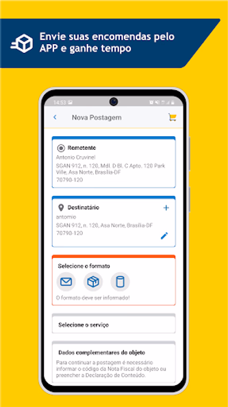 Correios Screenshot 3 - AppWisp.com Correios Screenshot 3 - AppWisp.com