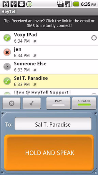 HeyTell Screenshot 2 - AppWisp.com HeyTell Screenshot 2 - AppWisp.com