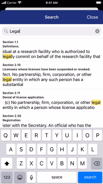 CFR 9 by PocketLaw Screenshot 4 - AppWisp.com CFR 9 by PocketLaw Screenshot 4 - AppWisp.com