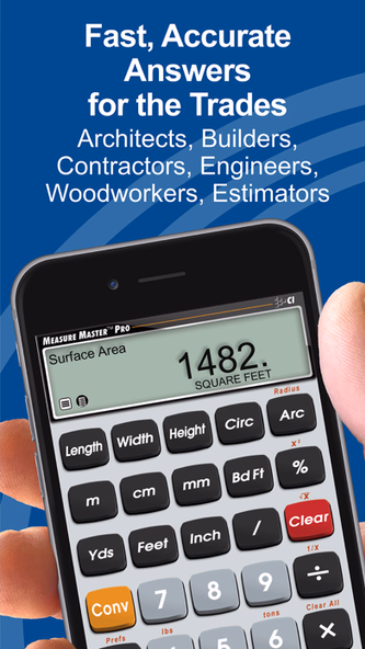 Measure Master Pro Calculator Screenshot 3 - AppWisp.com Measure Master Pro Calculator Screenshot 3 - AppWisp.com