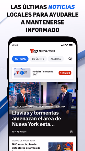 Telemundo 47: Noticias de NY Screenshot 1 - AppWisp.com Telemundo 47: Noticias de NY Screenshot 1 - AppWisp.com