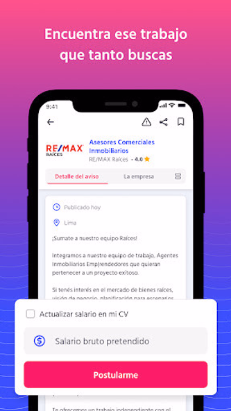 Bumeran: búsqueda de empleo Screenshot 2 - AppWisp.com Bumeran: búsqueda de empleo Screenshot 2 - AppWisp.com