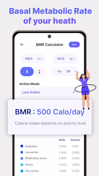 BMI Calculator: Track BMR, LBM Screenshot 3 - AppWisp.com BMI Calculator: Track BMR, LBM Screenshot 3 - AppWisp.com