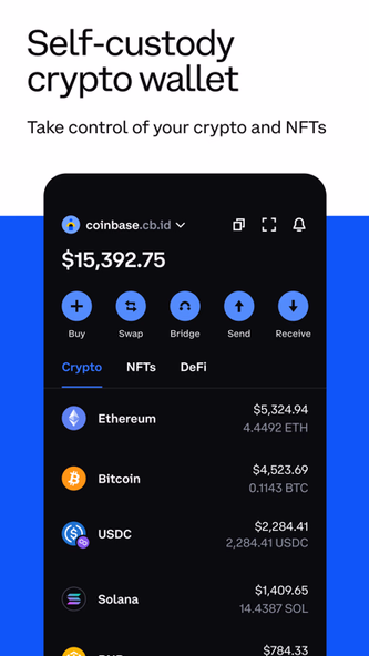 Coinbase Wallet: NFTs & Crypto Screenshot 1 - AppWisp.com Coinbase Wallet: NFTs & Crypto Screenshot 1 - AppWisp.com