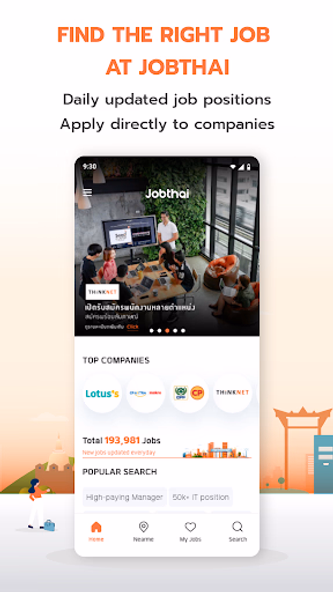JobThai Jobs Search Screenshot 1 - AppWisp.com JobThai Jobs Search Screenshot 1 - AppWisp.com