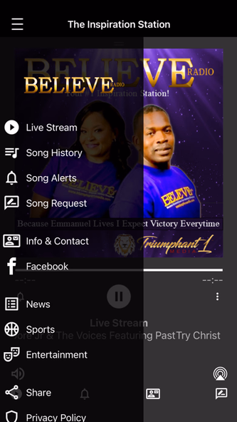 BELIEVE Radio Screenshot 2 - AppWisp.com BELIEVE Radio Screenshot 2 - AppWisp.com