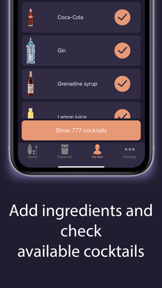 Cocktail Art - Bartender App Screenshot 3 - AppWisp.com Cocktail Art - Bartender App Screenshot 3 - AppWisp.com